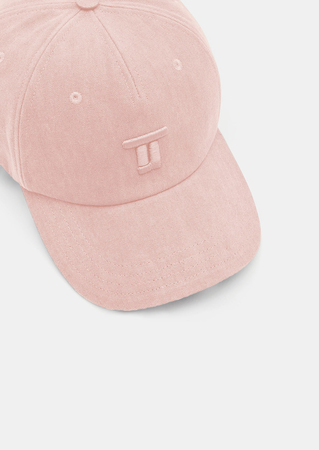 Carole pink denim cap Blush TARA JARMON UK