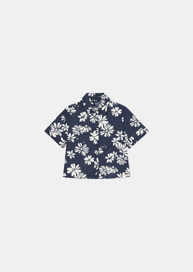 Charles midnight blue with a floral print Night TARA JARMON UK