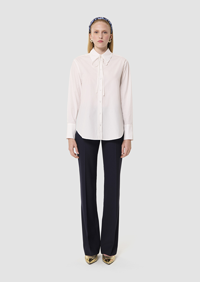 Clarissa white poplin shirt White TARA JARMON UK