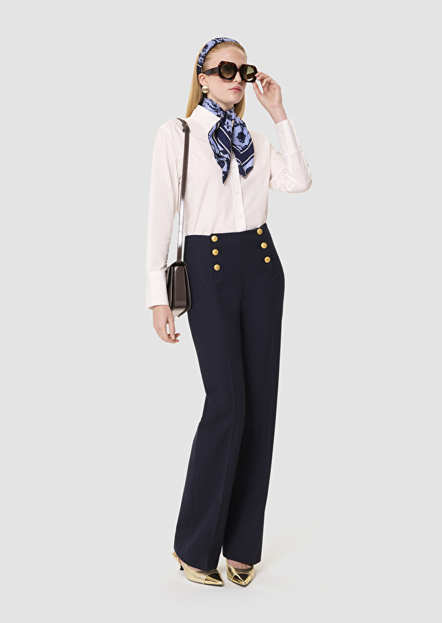 Clarissa white poplin shirt White TARA JARMON UK
