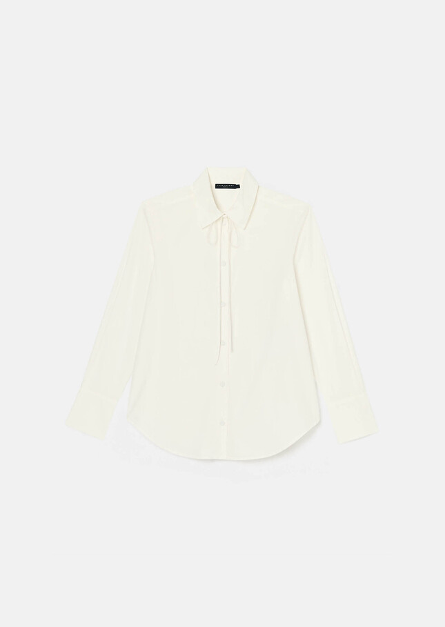 Clarissa white poplin shirt White TARA JARMON UK