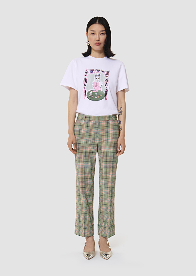 Phill green tartan pants Lime tree TARA JARMON UK