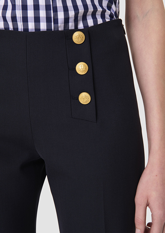 Pepino midnight blue tailored wool pants Night TARA JARMON UK