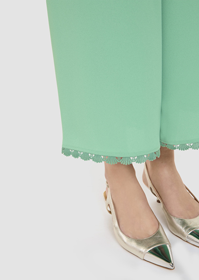 Positive green crepe pants Green TARA JARMON UK