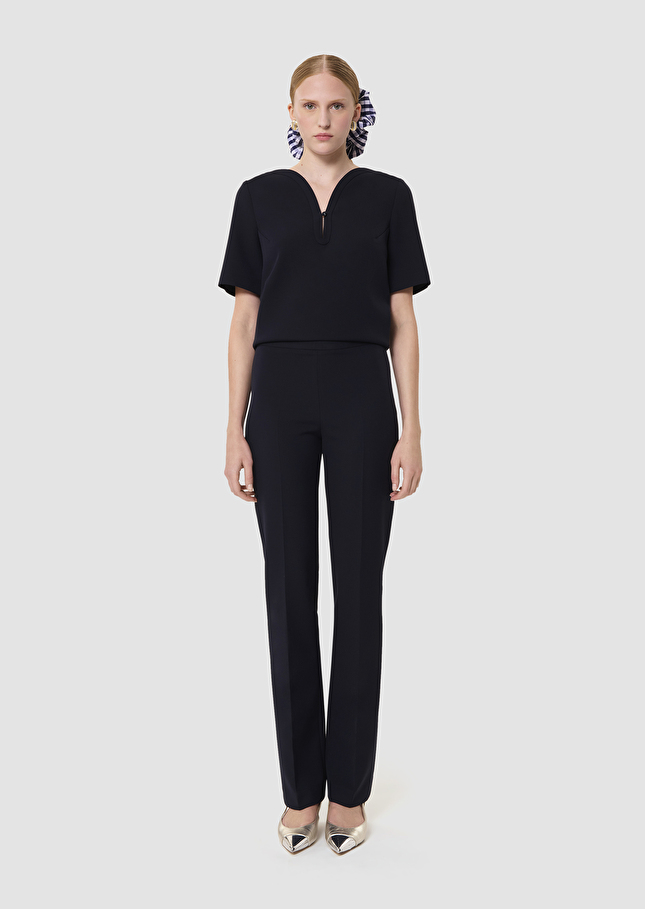 Papillon midnight blue double canvas pants Night TARA JARMON UK