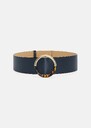 Lauren belt midnight blue leather Lime tree, Night TARA JARMON UK