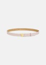 8 bis mini pink smooth leather belt Old pink TARA JARMON UK