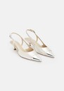 Kaia silver metallic leather loafers Argent TARA JARMON UK