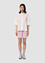 Clem white poplin shirt Pink, White TARA JARMON UK
