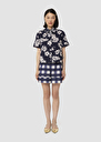 Charles midnight blue with a floral print Night TARA JARMON UK