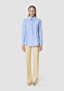 Clarissa blue poplin shirt Horizon, White TARA JARMON UK