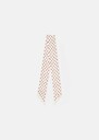 Emma ecru scarf with pink mini hearts Craie TARA JARMON UK
