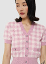 Gavril pink gingham cardigan Craie, Old pink TARA JARMON UK