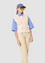 Gill ecru cotton cardigan Off-white TARA JARMON UK