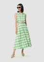 Javoue green gingham skirt Green, Night, Pink TARA JARMON UK