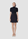 Jimmy midnight blue tailored wool skirt Night, Thym TARA JARMON UK