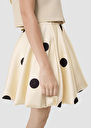 Joane ecru with large black ploka dots skirt Off-white TARA JARMON UK