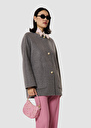 Milano grey double sided wool Gray grey TARA JARMON UK
