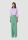 Pan green in flammed fabric Green TARA JARMON UK
