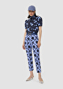 Pablo blue jacquard pants Horizon TARA JARMON UK