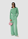 Pia green crepe pants Green TARA JARMON UK