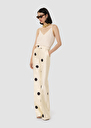 Pitt ecru with large black polka dots pants Off-white TARA JARMON UK