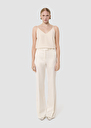 Pitt ecru satin-finish linen pants Off-white, Poppy TARA JARMON UK