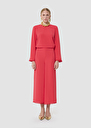 Positive red crepe pants Green, Poppy TARA JARMON UK