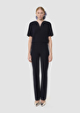 Papillon midnight blue double canvas pants Blush, Grey, Night, Vanilla TARA JARMON UK