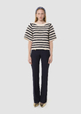 Priss ecru knit sweater Off-white TARA JARMON UK