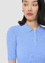 Paloma blue fine knit sweater Horizon, Vanilla TARA JARMON UK