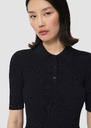 Paloma midnight blue fine knit sweater Horizon, Night, Vanilla TARA JARMON UK