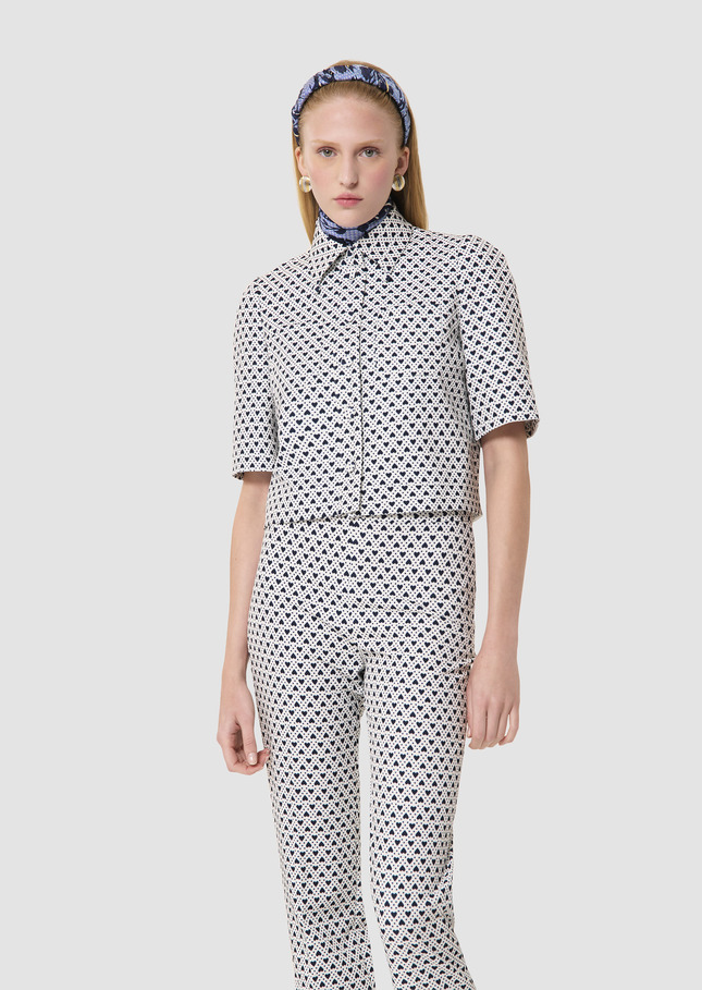 Thadea ecru mini hearts print top Craie TARA JARMON UK