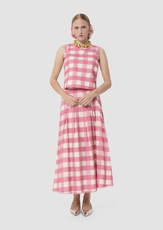 Tepee pink gingham top Pink TARA JARMON UK