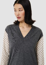 Primeblue grey cotton and merino wool sweater Gray grey TARA JARMON UK