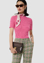 Perla pink ribbed knit sweater Off-white, Pink TARA JARMON UK