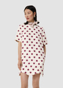 Roger ecru dress with pink hearts Craie TARA JARMON UK