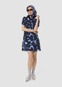 Romancine blue cherries print dress Horizon TARA JARMON UK
