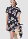 Ritournella midnight blue floral print dress Green, Night TARA JARMON UK