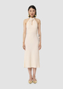 Rosanne ecru crepe dress Off-white, Poppy TARA JARMON UK