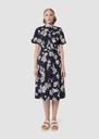 Ricochet midnight blue floral print dress Night TARA JARMON UK