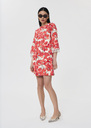 Rivanne red floral print cotton dress Poppy TARA JARMON UK