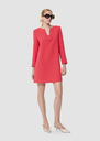 Rheala red crepe dress Green, Off-white, Poppy TARA JARMON UK