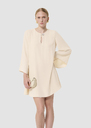 Raonie ecru crepe dress Green, Off-white, Poppy TARA JARMON UK
