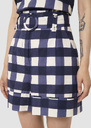 Shelby midnight blue gingham short Green, Night TARA JARMON UK