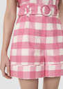 Shelby pink gingham short Green, Night, Pink TARA JARMON UK