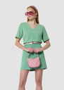 Toscane green crepe t-shirt Green TARA JARMON UK