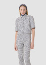 Thadea ecru mini hearts print top Craie TARA JARMON UK