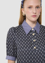 Tilly midnight blue floral print top Night TARA JARMON UK