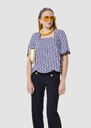 Timothee midnight blue gingham top Mimosa, Night TARA JARMON UK